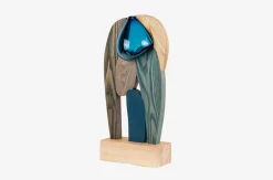 Abstract Assembly Sculpture - Midnight Blue