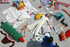 Bear Shaped Cotton Throw