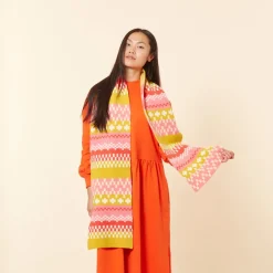 Big Stitch Scarf - Lipstick