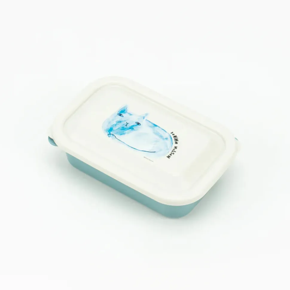 Blue Cat Lunch Box