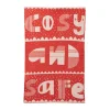 Cosy and Safe Mini Blanket - Orange & White