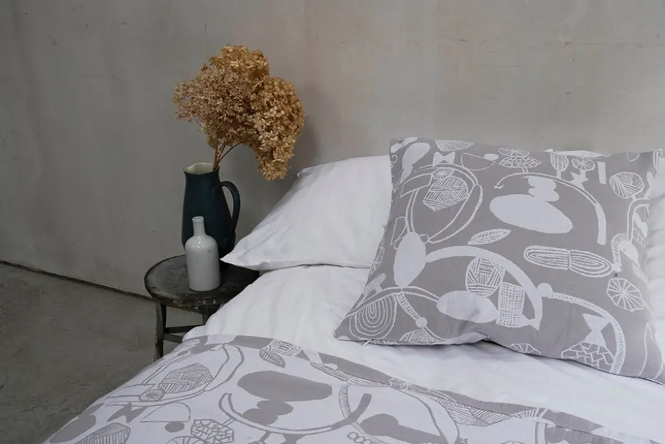 Doodle Dance Woven Square Cushion