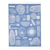 Forager Throw - Blue & White