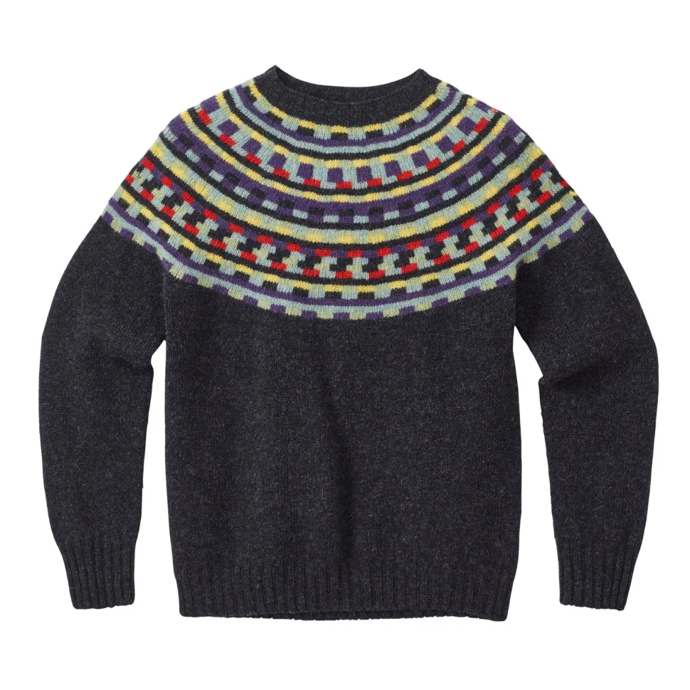 Glitch Yoke Jumper - Charcoal
