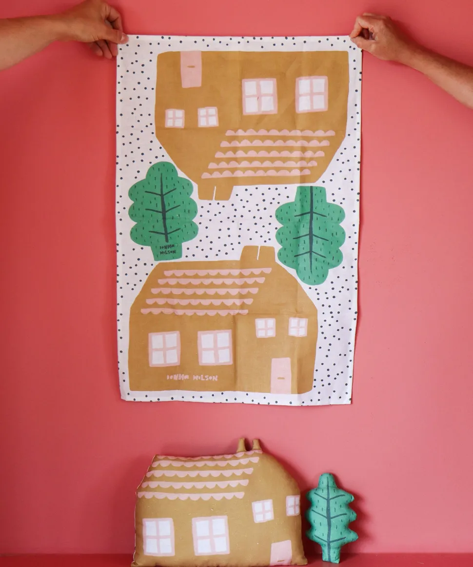 Make Your Own House Tea Towel Craft Kit