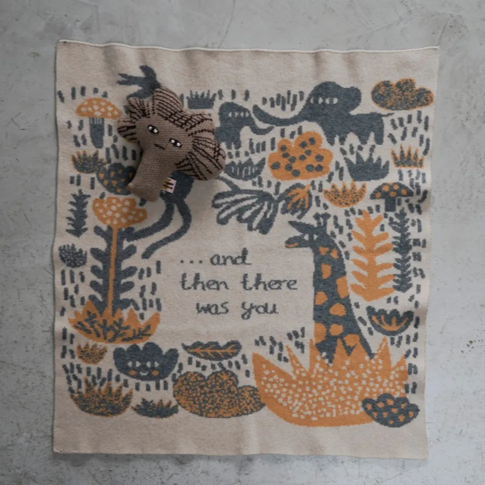 Menagerie Baby Blanket - Oatmeal