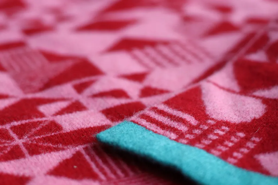 Monoglyph Blanket Scarf - Lipstick