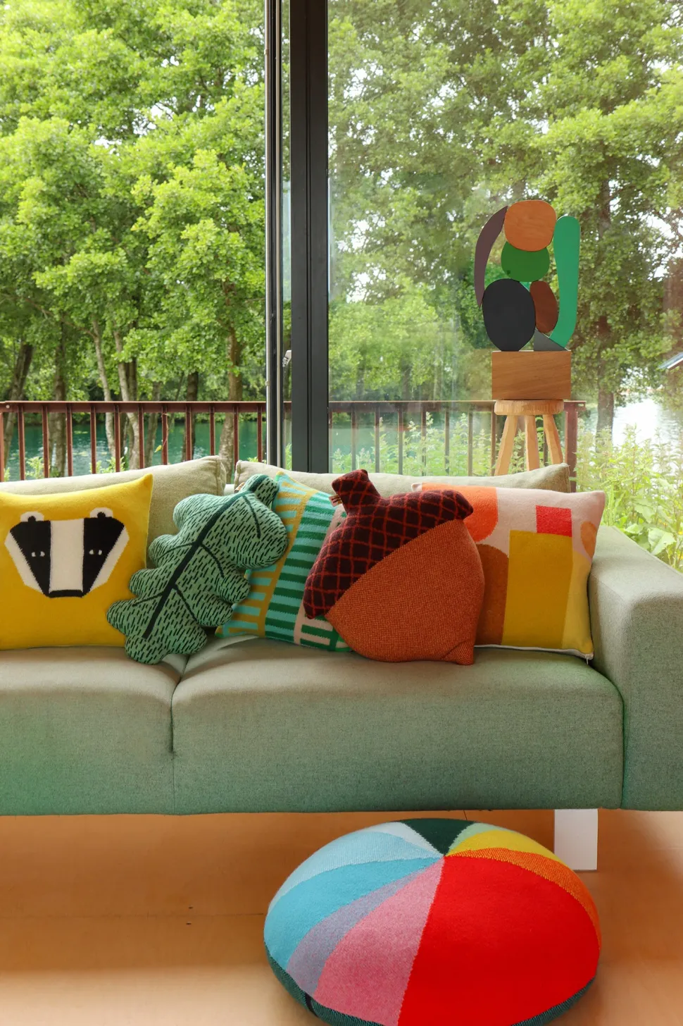 Pie Chart Floor Cushion