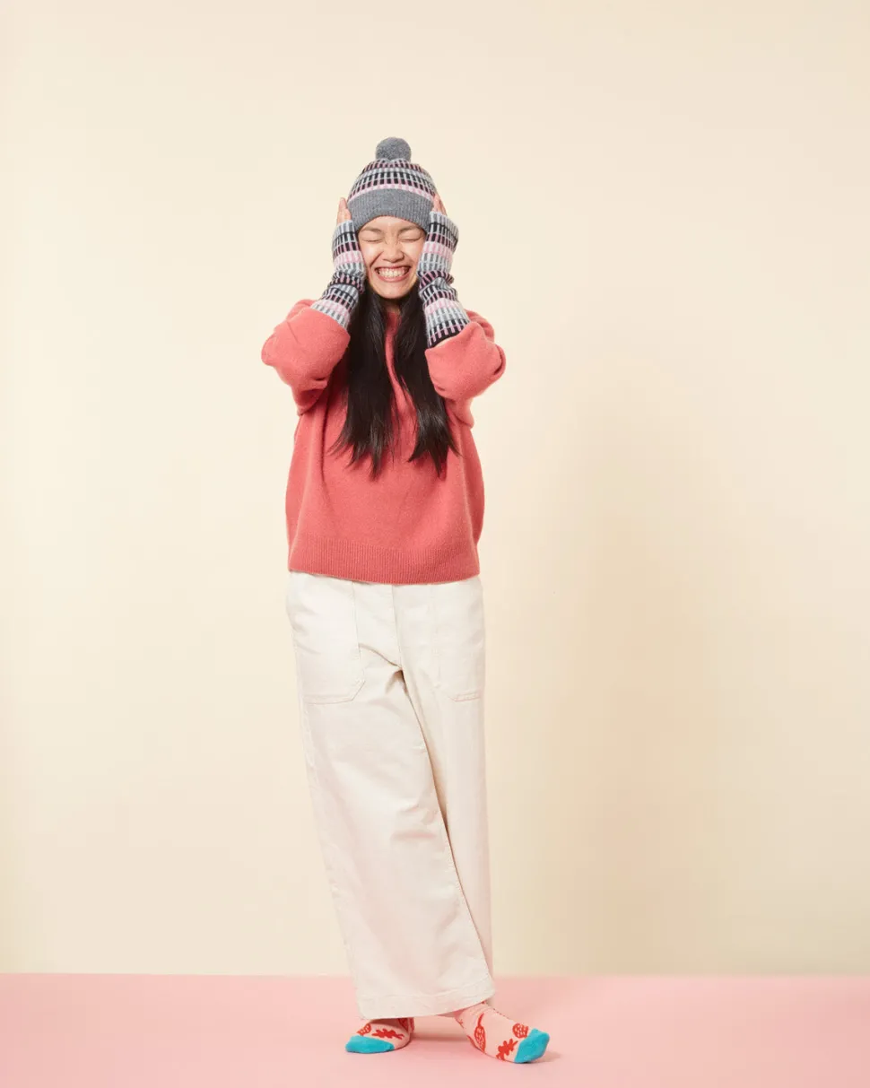 Shiel Beanie Hat - Tea Rose