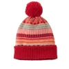 Static Stripe Beanie Hat- Dubonnet