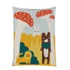 Trees and Creatures Cotton Mini Blanket